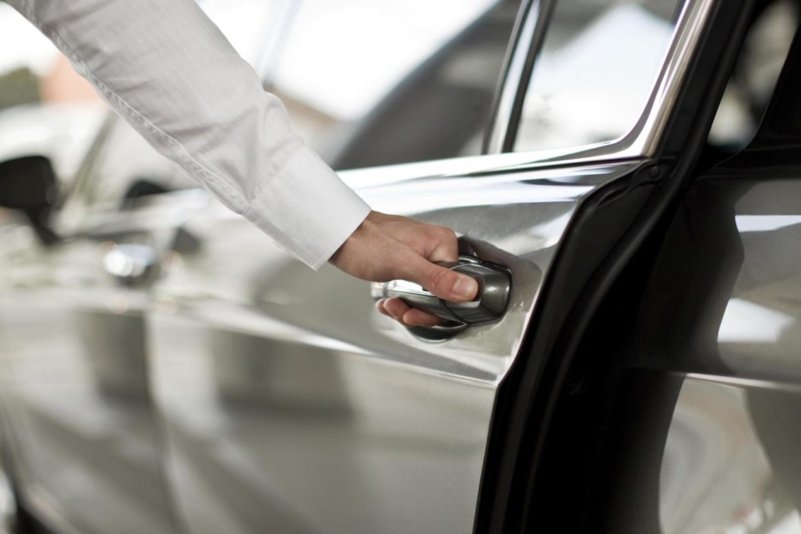 Online-Buchung eines Taxis in London
